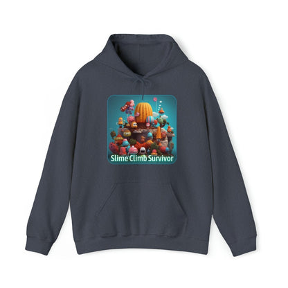 Goated Goods - Fall Guys - Slime Climb Survivor - Unisex Hoodie - Heather Navy - S