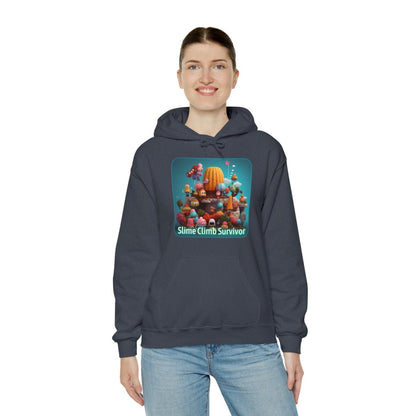 Goated Goods - Fall Guys - Slime Climb Survivor - Unisex Hoodie - Heather Navy - S