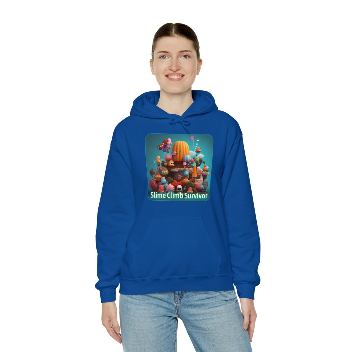 Goated Goods - Fall Guys - Slime Climb Survivor - Unisex Hoodie - Royal - S