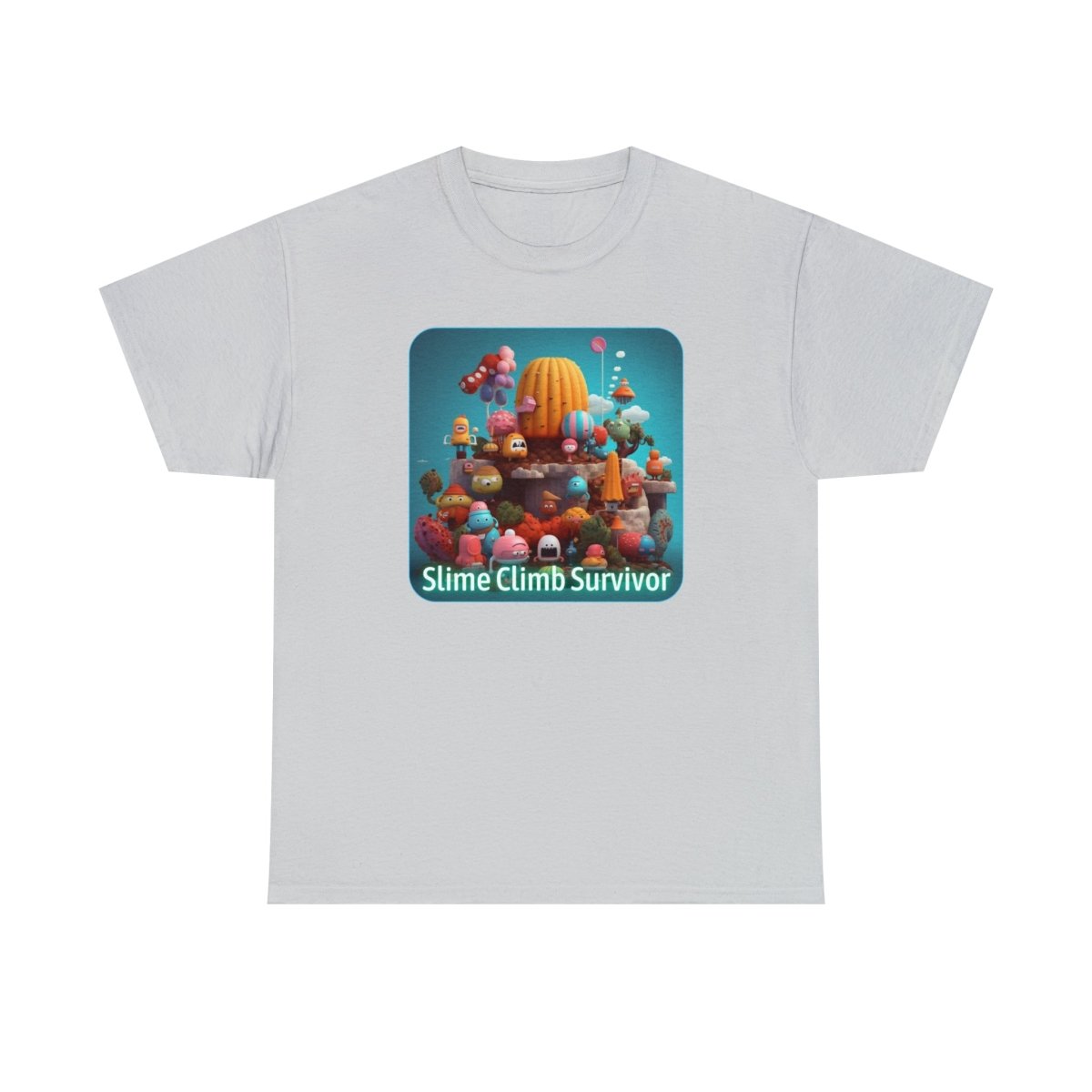 Goated Goods - Fall Guys - Slime Climb Survivor - Unisex T-shirt - Ice Grey - S