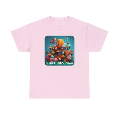 Goated Goods - Fall Guys - Slime Climb Survivor - Unisex T-shirt - Light Pink - S