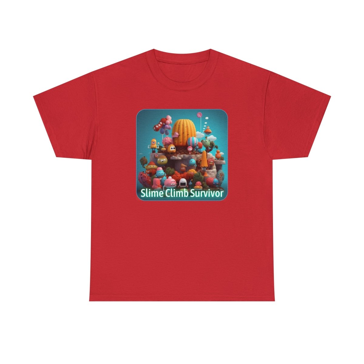 Goated Goods - Fall Guys - Slime Climb Survivor - Unisex T-shirt - Red - S