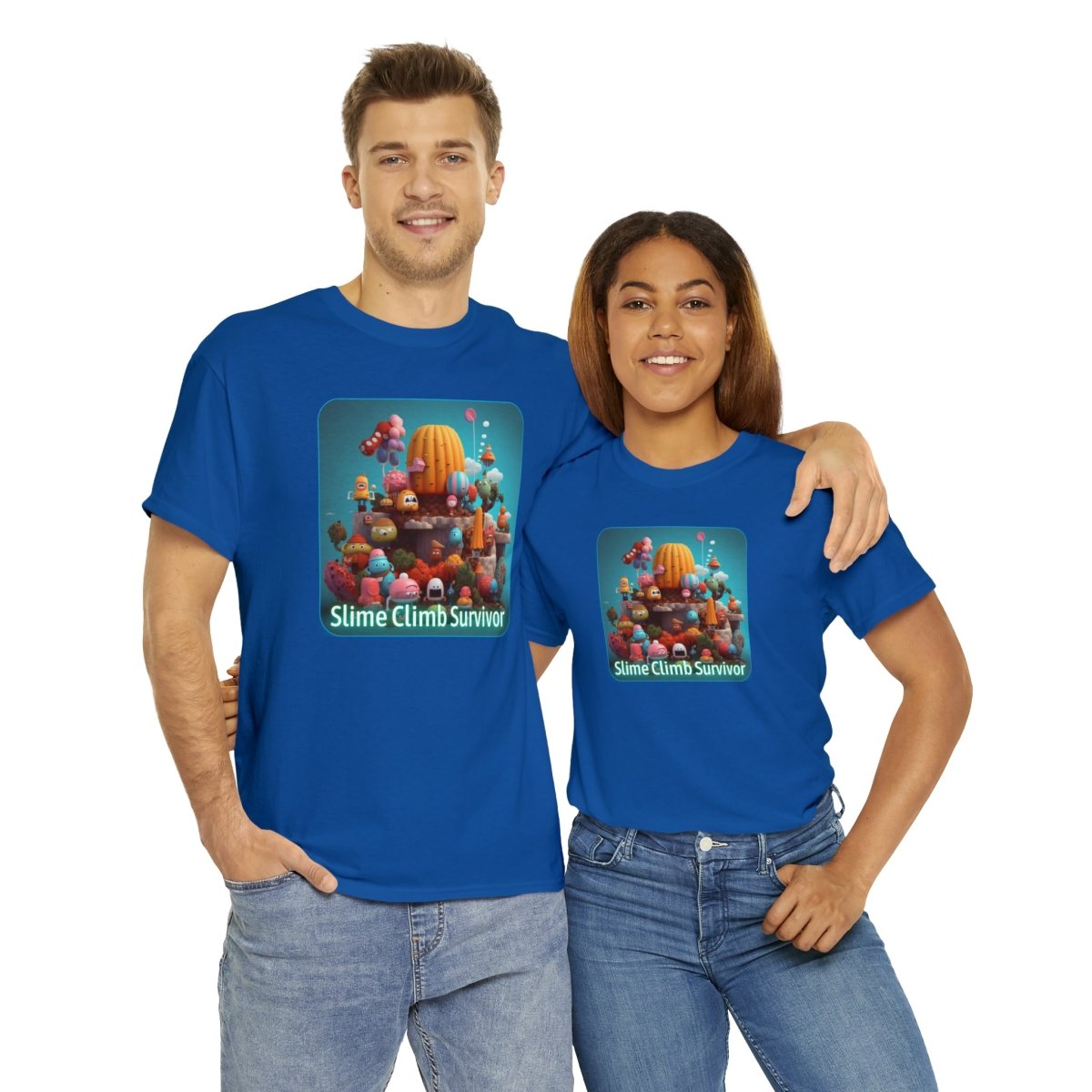 Goated Goods - Fall Guys - Slime Climb Survivor - Unisex T-shirt - Royal - S