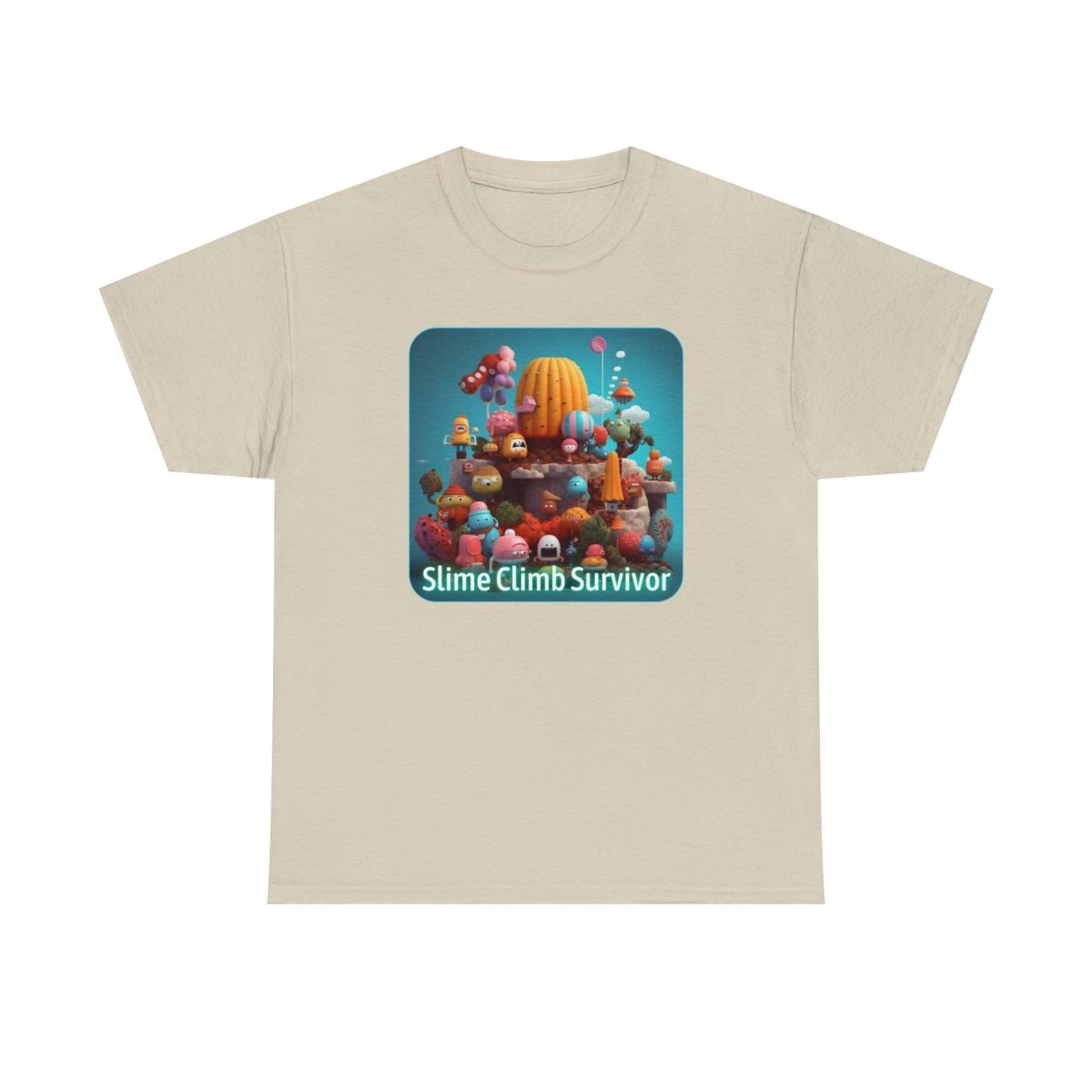 Goated Goods - Fall Guys - Slime Climb Survivor - Unisex T-shirt - Sand - S