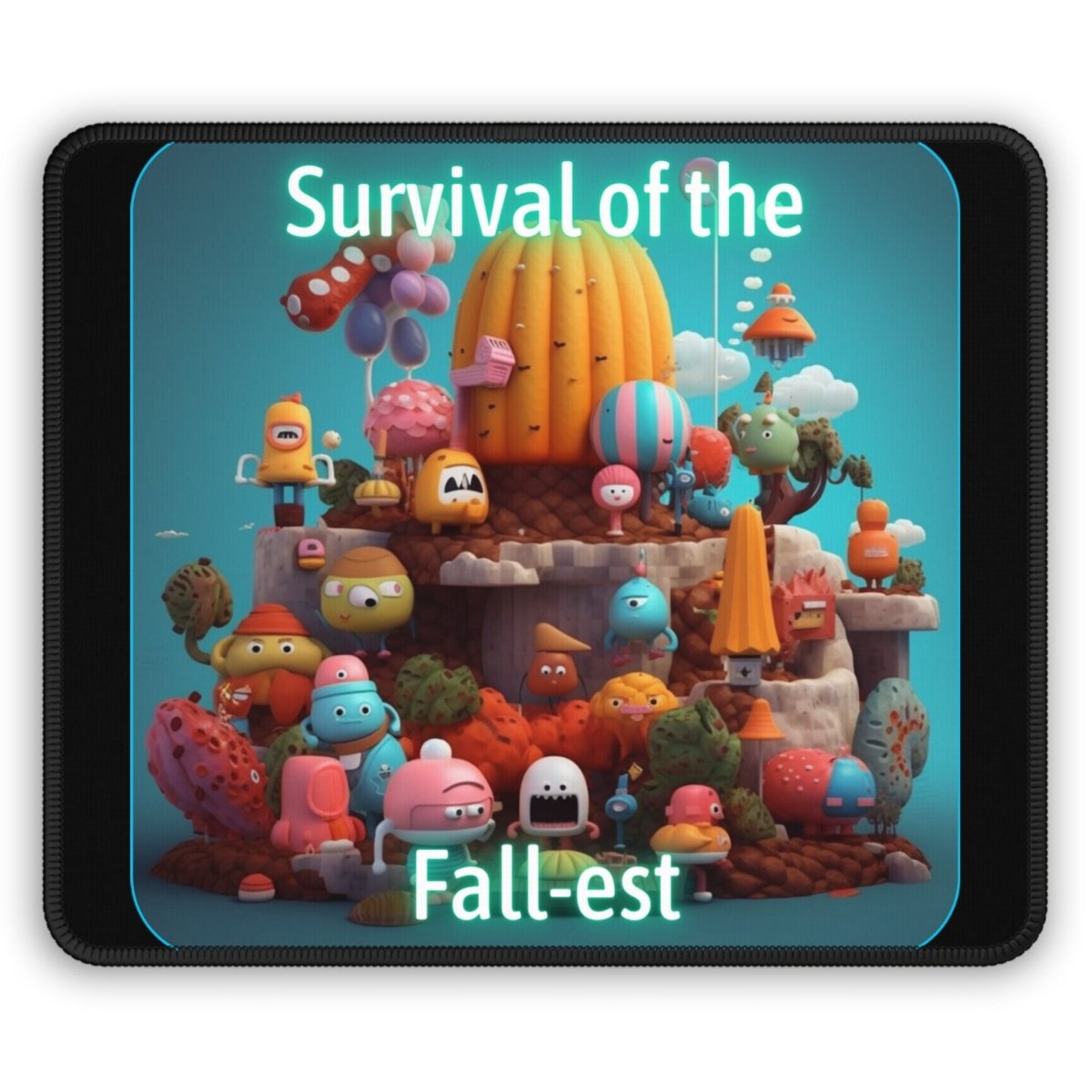 Goated Goods - Fall Guys - Survival of the Fall-est - Mouse Pad - Rectangle - 9" × 7"