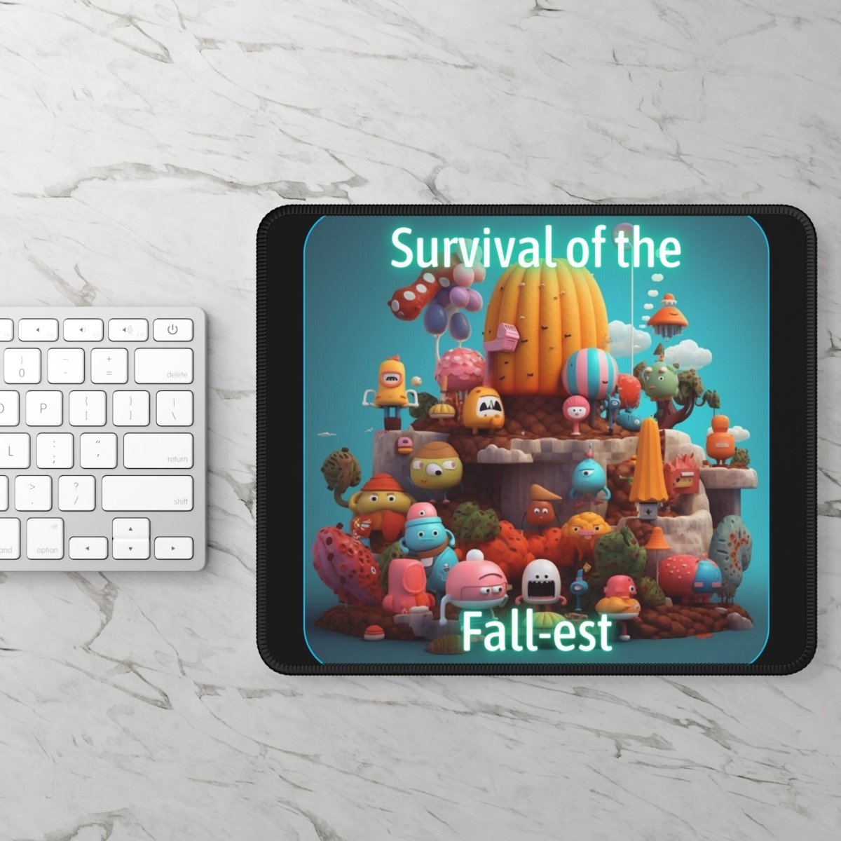 Goated Goods - Fall Guys - Survival of the Fall-est - Mouse Pad - Rectangle - 9" × 7"