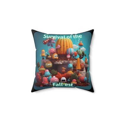 Goated Goods - Fall Guys - Survival of the Fall-est - Square Pillow - 14" × 14" -