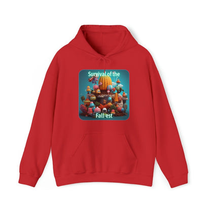 Goated Goods - Fall Guys - Survival of the Fall-est - Unisex Hoodie - Red - S