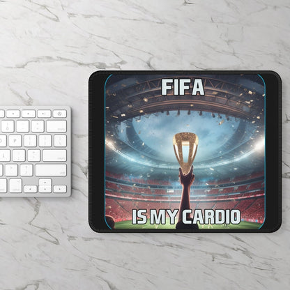 Goated Goods - FIFA - FIFA is My Cardio - Mouse Pad - Rectangle - 9" × 7"