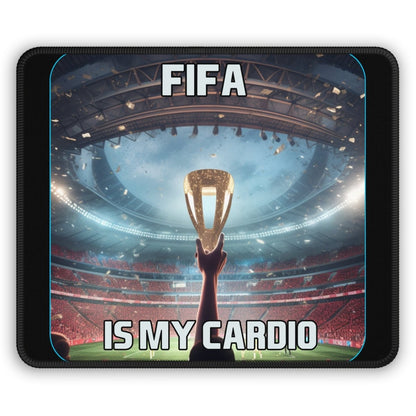 Goated Goods - FIFA - FIFA is My Cardio - Mouse Pad - Rectangle - 9" × 7"