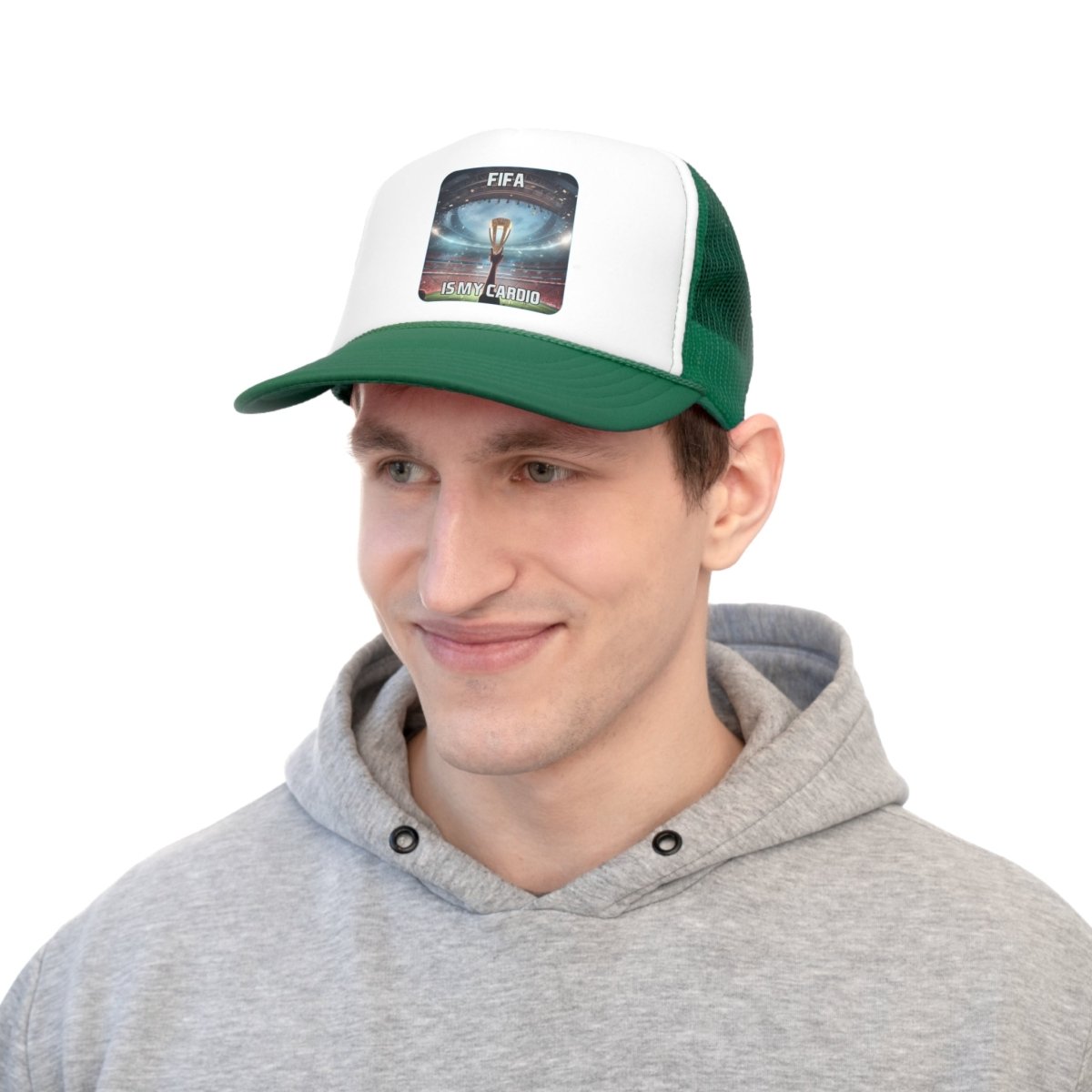 Goated Goods - FIFA - FIFA is My Cardio - Trucker Hat - Green - One size