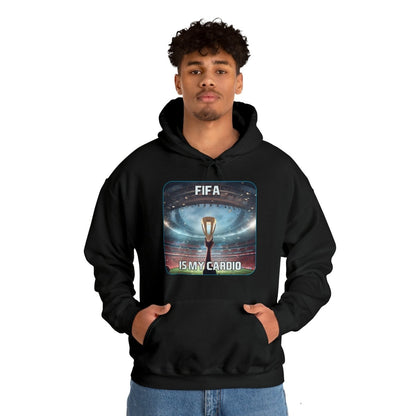 Goated Goods - FIFA - FIFA is My Cardio - Unisex Hoodie - Black - S