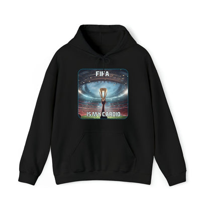 Goated Goods - FIFA - FIFA is My Cardio - Unisex Hoodie - Black - S