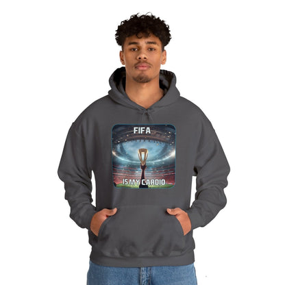 Goated Goods - FIFA - FIFA is My Cardio - Unisex Hoodie - Charcoal - S