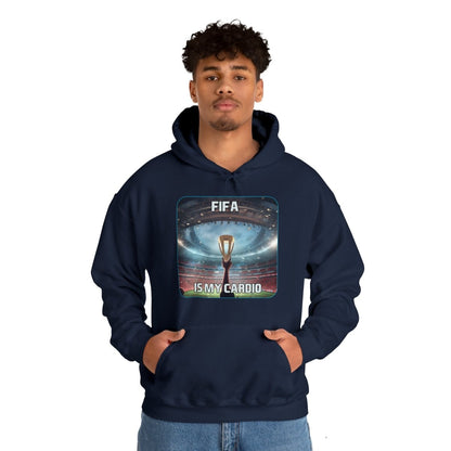 Goated Goods - FIFA - FIFA is My Cardio - Unisex Hoodie - Navy - S