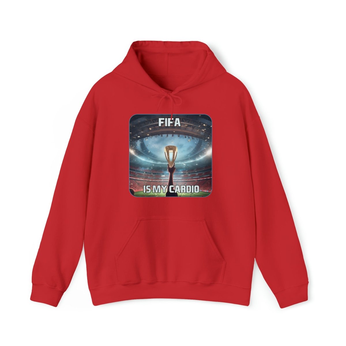 Goated Goods - FIFA - FIFA is My Cardio - Unisex Hoodie - Red - S