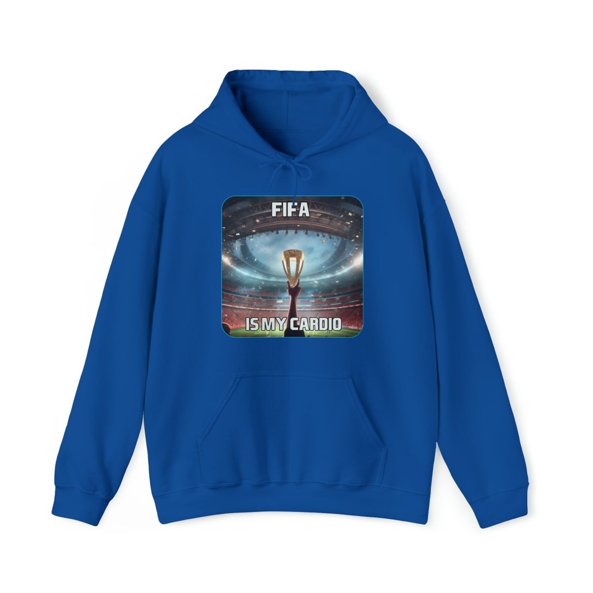 Goated Goods - FIFA - FIFA is My Cardio - Unisex Hoodie - Royal - S