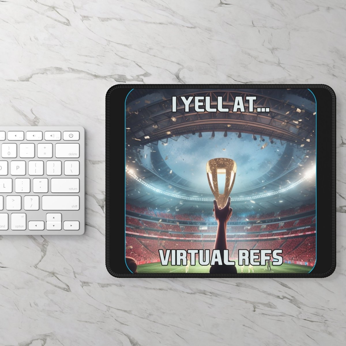 Goated Goods - FIFA - I Yell at Virtual Refs - Mouse Pad - Rectangle - 9" × 7"