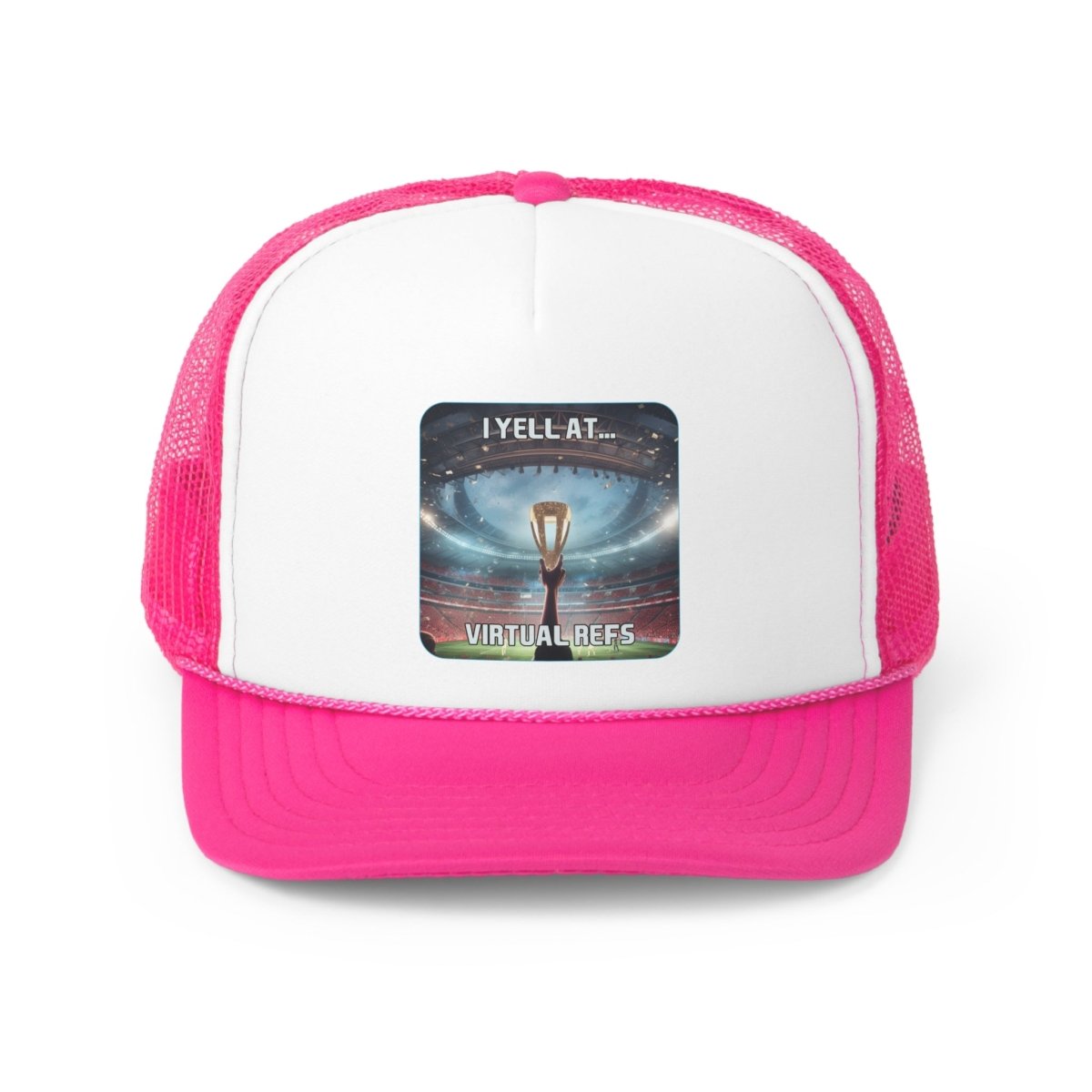 Goated Goods - FIFA - I Yell at Virtual Refs - Trucker Hat - Pink - One size