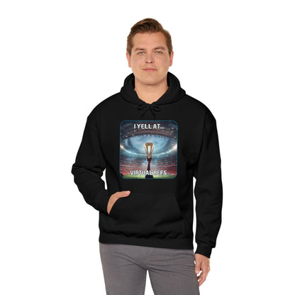 Goated Goods - FIFA - I Yell at Virtual Refs - Unisex Hoodie - Black - S