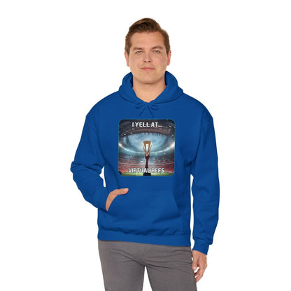 Goated Goods - FIFA - I Yell at Virtual Refs - Unisex Hoodie - Royal - S