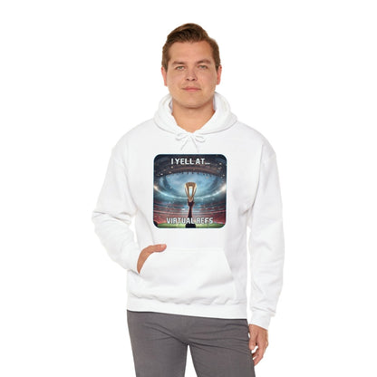 Goated Goods - FIFA - I Yell at Virtual Refs - Unisex Hoodie - White - S