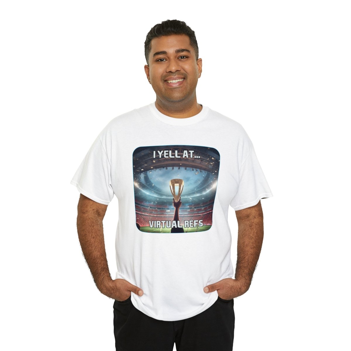 Goated Goods - FIFA - I Yell at Virtual Refs - Unisex T-shirt - White - S