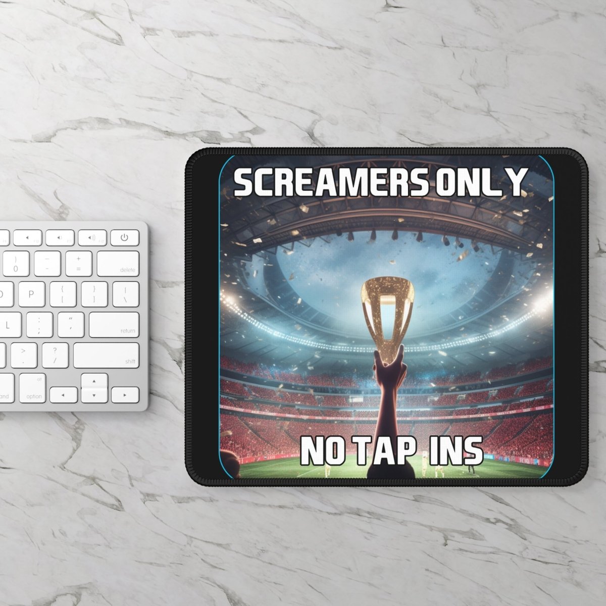 Goated Goods - FIFA - Screamers Only, No Tap-ins - Mouse Pad - Rectangle - 9" × 7"