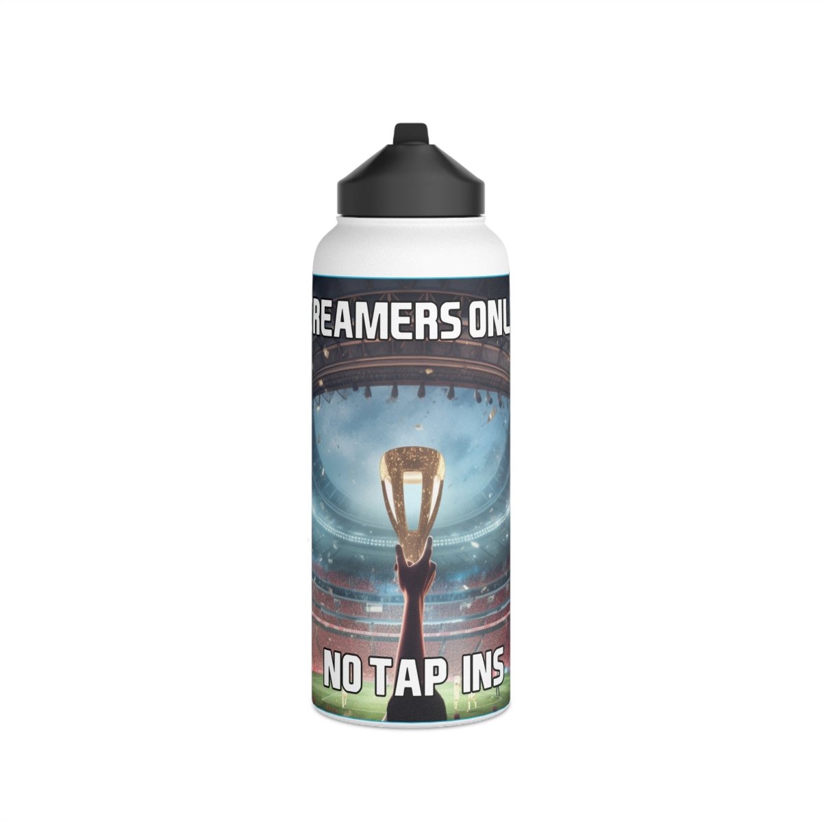 Goated Goods - FIFA - Screamers Only, No Tap-ins - Stainless Steel Water Bottle, Standard Lid - 32oz - White