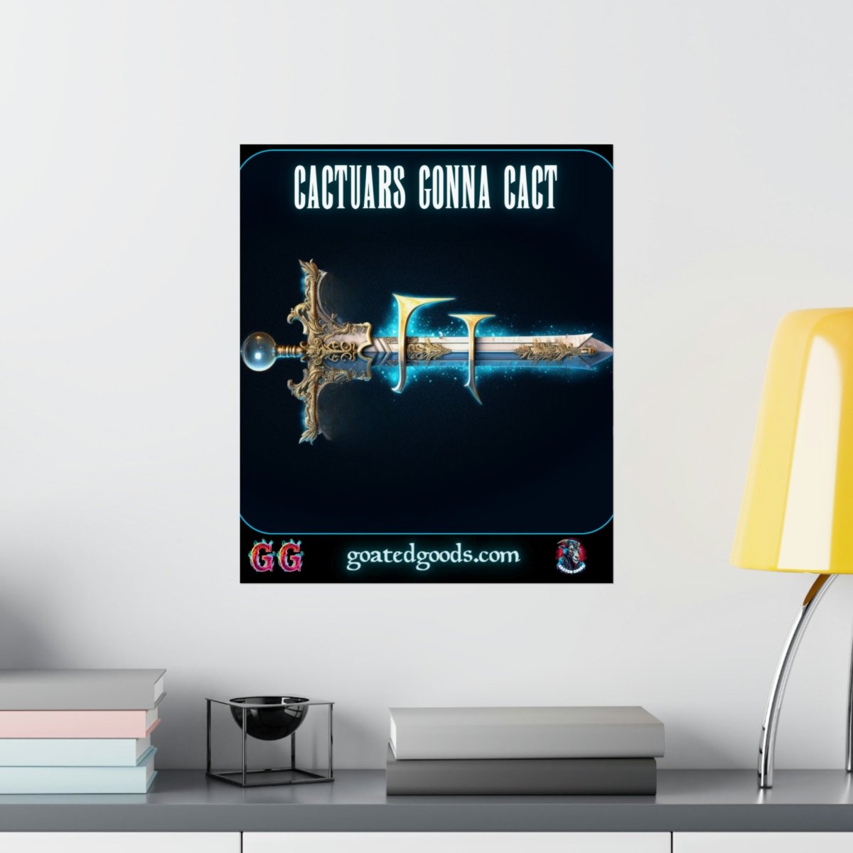 Goated Goods - Final Fantasy - Cactuars gonna Cact - Matte Vertical Poster - 17" x 20" - Matte