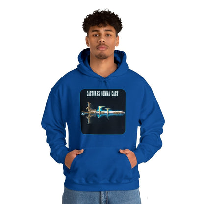 Goated Goods - Final Fantasy - Cactuars gonna Cact - Unisex Hoodie - Royal - S