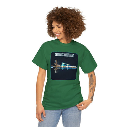 Goated Goods - Final Fantasy - Cactuars gonna Cact - Unisex T-shirt - Turf Green - S