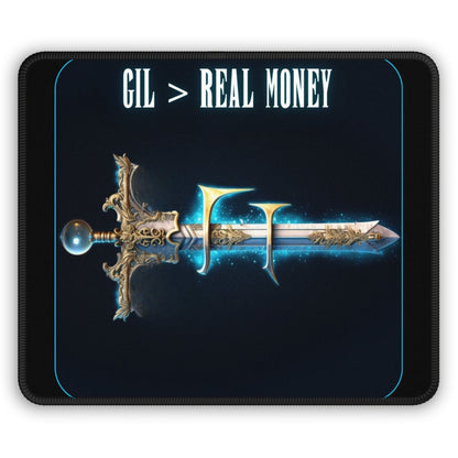 Goated Goods - Final Fantasy - Gil Real Money - Mouse Pad - Rectangle - 9" × 7"