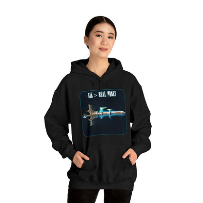 Goated Goods - Final Fantasy - Gil Real Money - Unisex Hoodie - Black - S