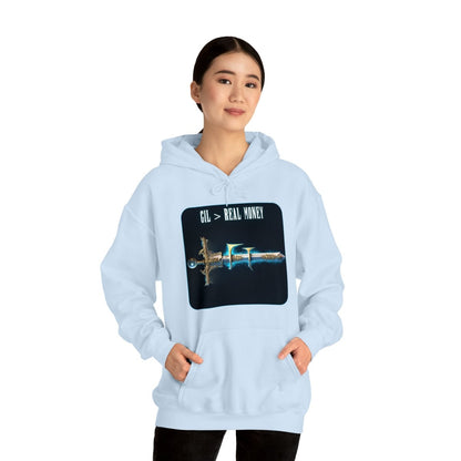 Goated Goods - Final Fantasy - Gil Real Money - Unisex Hoodie - Light Blue - S