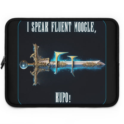 Goated Goods - Final Fantasy - I speak fluent Moogle, Kupo! - Laptop Sleeve - Black - 17"