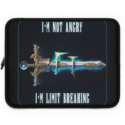 Goated Goods - Final Fantasy - I'm not angry; I'm Limit Breaking - Laptop Sleeve - Black - 17"