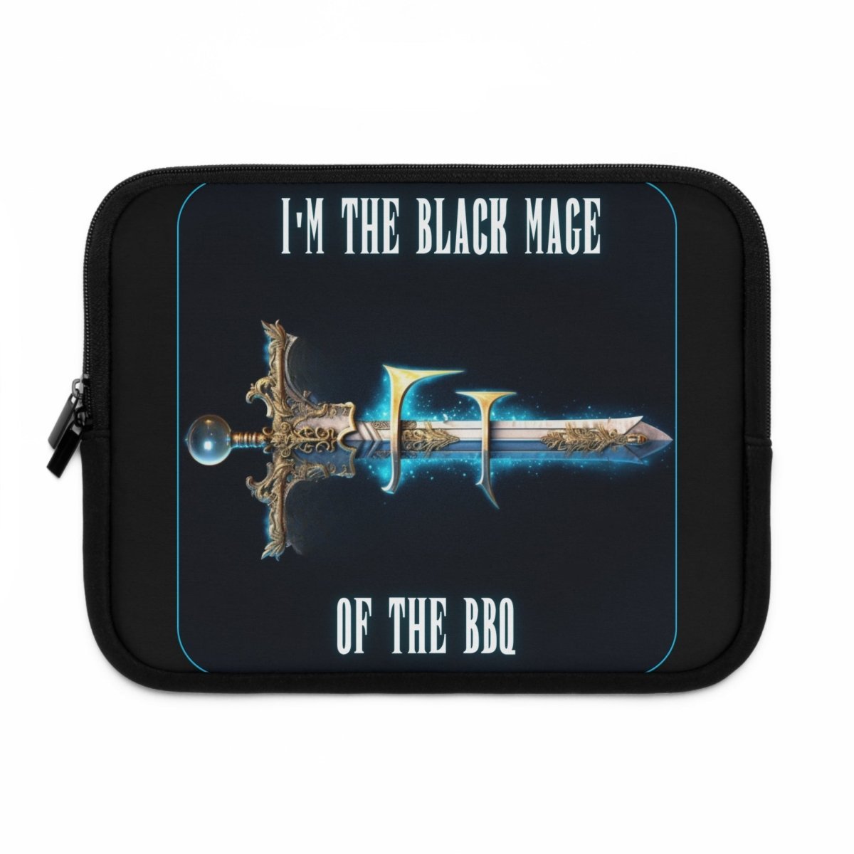 Goated Goods - Final Fantasy - I'm the Black Mage of the BBQ - Laptop Sleeve - Black - 10"