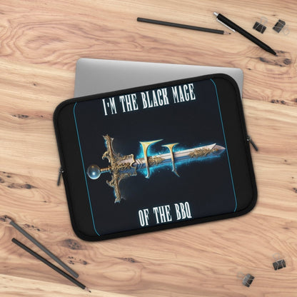 Goated Goods - Final Fantasy - I'm the Black Mage of the BBQ - Laptop Sleeve - Black - 13"