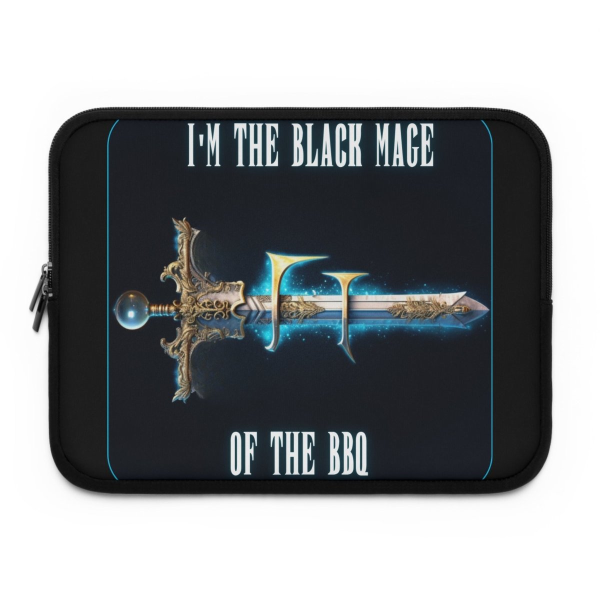 Goated Goods - Final Fantasy - I'm the Black Mage of the BBQ - Laptop Sleeve - Black - 13"