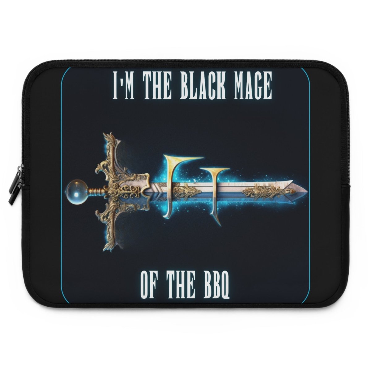 Goated Goods - Final Fantasy - I'm the Black Mage of the BBQ - Laptop Sleeve - Black - 15"