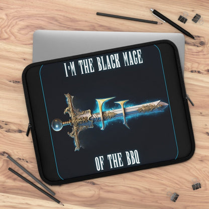 Goated Goods - Final Fantasy - I'm the Black Mage of the BBQ - Laptop Sleeve - Black - 17"