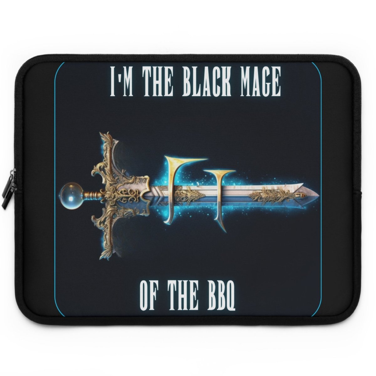 Goated Goods - Final Fantasy - I'm the Black Mage of the BBQ - Laptop Sleeve - Black - 17"