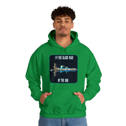 Goated Goods - Final Fantasy - I'm the Black Mage of the BBQ - Unisex Hoodie - Irish Green - XL