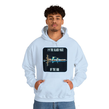 Goated Goods - Final Fantasy - I'm the Black Mage of the BBQ - Unisex Hoodie - Light Blue - XL