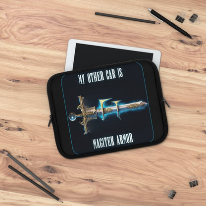 Goated Goods - Final Fantasy - My other car is a Magitek Armor - Laptop Sleeve - Black - 10"