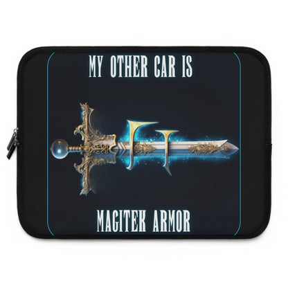 Goated Goods - Final Fantasy - My other car is a Magitek Armor - Laptop Sleeve - Black - 15"