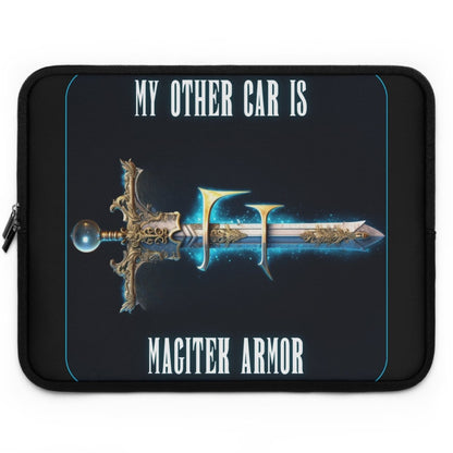 Goated Goods - Final Fantasy - My other car is a Magitek Armor - Laptop Sleeve - Black - 17"