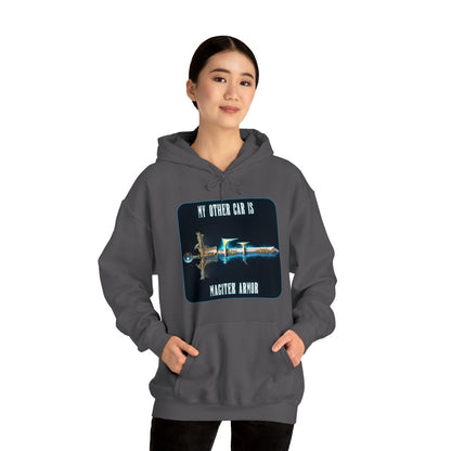 Goated Goods - Final Fantasy - My other car is a Magitek Armor - Unisex Hoodie - Charcoal - M