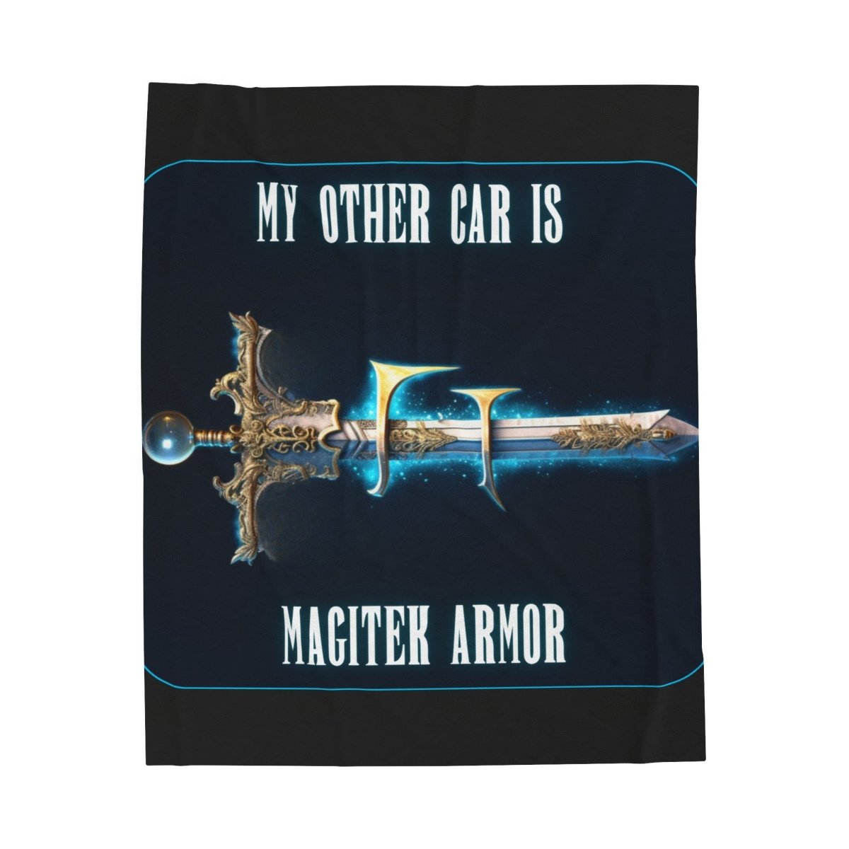 Goated Goods - Final Fantasy - My other car is a Magitek Armor - Velveteen Plush Blanket - 30" × 40" -